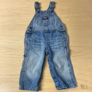 OshKosh‎ denim jean bib overalls size 24 months